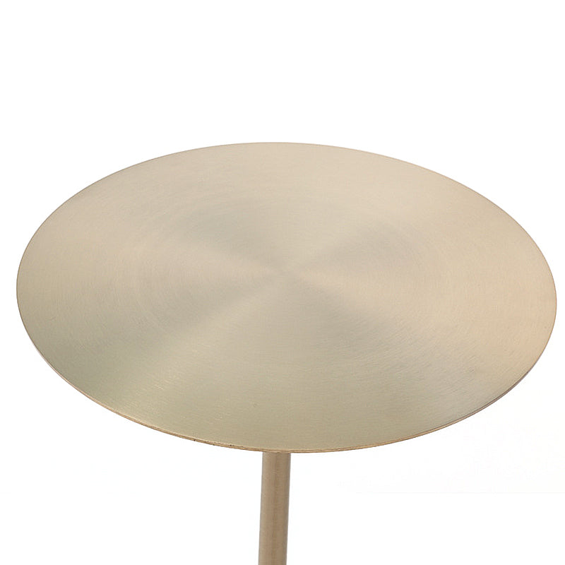 Mid-century Modern Cocktail Table Metal Iron Round Coffee Table with Top