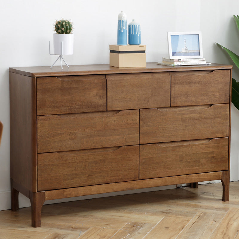 Modern Rubberwood Solid Wood Buffet Sideboard 15.7"D Dining Room Buffet Server with Drawer