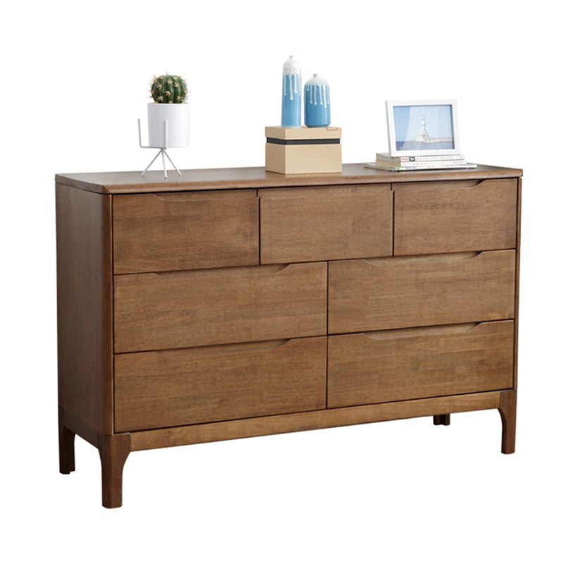 Modern Rubberwood Solid Wood Buffet Sideboard 15.7"D Dining Room Buffet Server with Drawer