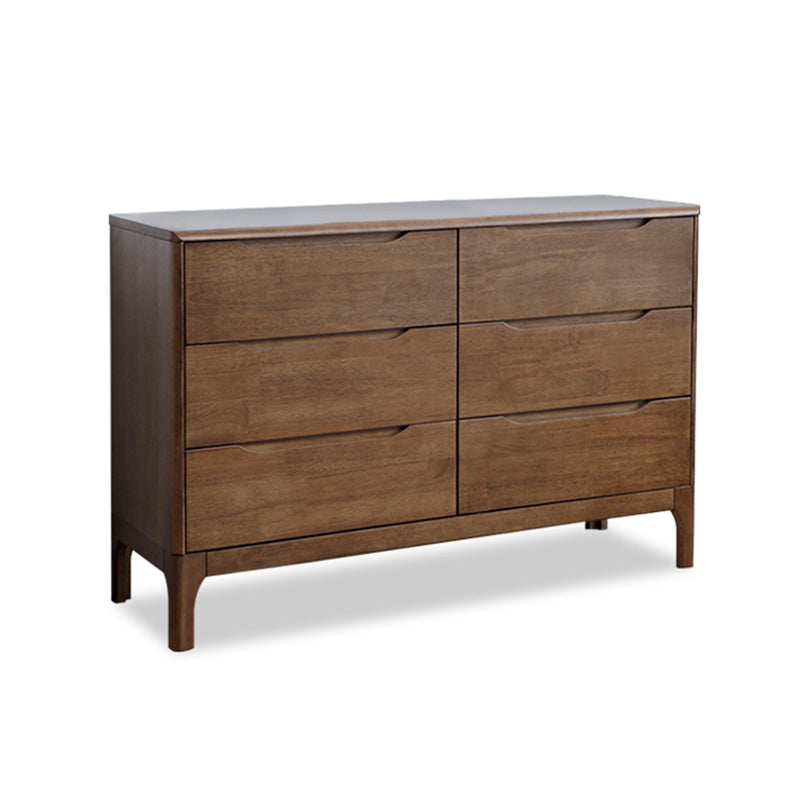 Modern Rubberwood Solid Wood Buffet Sideboard 15.7"D Dining Room Buffet Server with Drawer