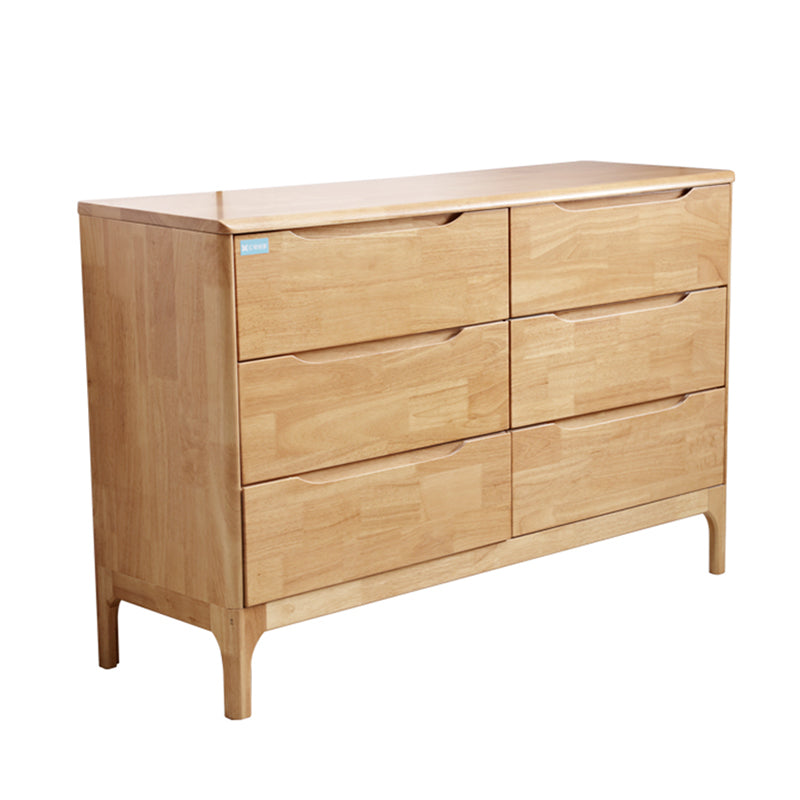 Modern Rubberwood Solid Wood Buffet Sideboard 15.7"D Dining Room Buffet Server with Drawer