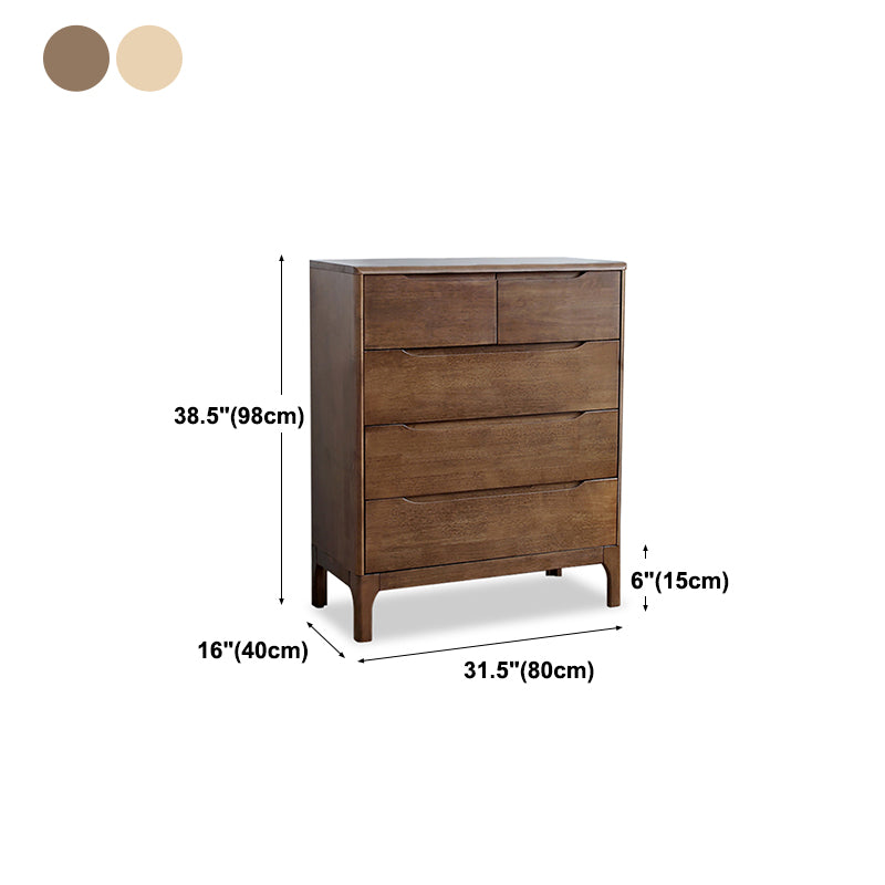 Modern Rubberwood Solid Wood Buffet Sideboard 15.7"D Dining Room Buffet Server with Drawer