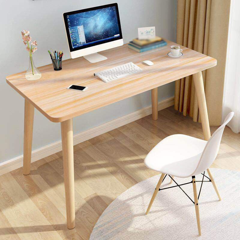 Wooden Home Writing Desk Modern Style Parsons Base Office Desk