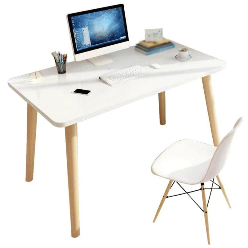 Wooden Home Writing Desk Modern Style Parsons Base Office Desk