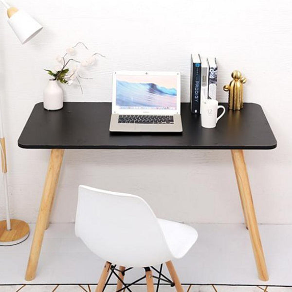 Wooden Home Writing Desk Modern Style Parsons Base Office Desk