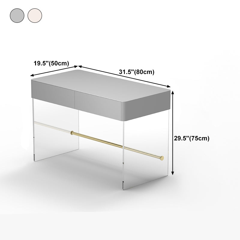 Wooden Rectangular Shape Work Table Luxury Style Writing Desk