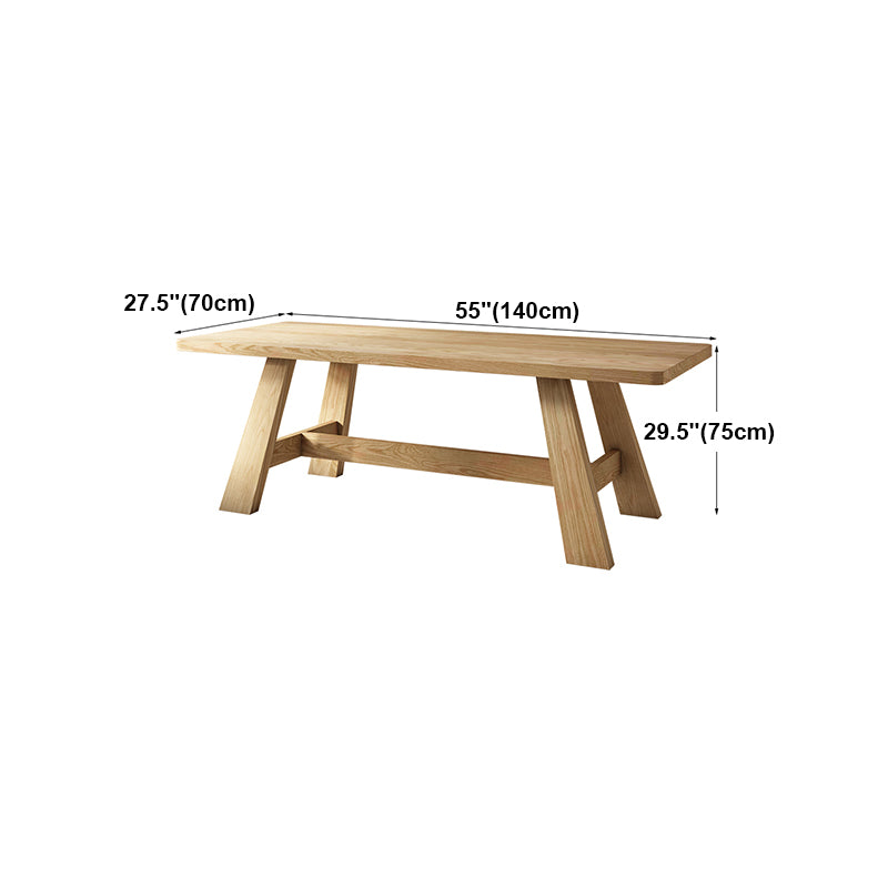 Modern Style Office Desk Solid Wood Trestle Desk for Home Use