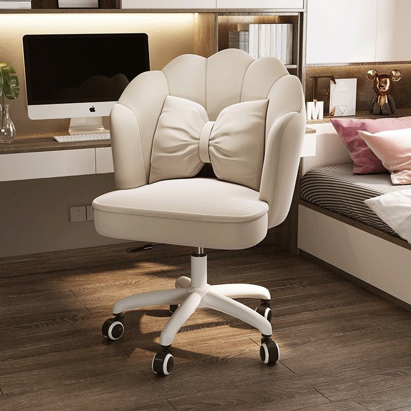 Modern Velvet Computer Desk Chair Armless Upholstered Office Chair