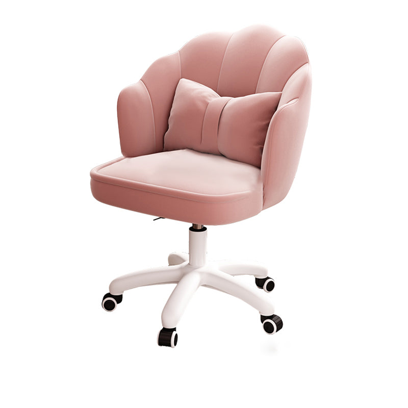 Modern Velvet Computer Desk Chair Armless Upholstered Office Chair