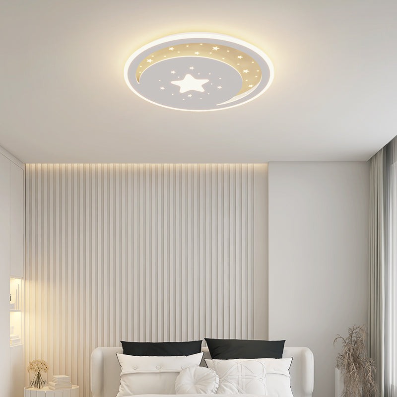 Modern Style Geometry Shape Ceiling Light Fixture Metal 1 Light Ceiling Mounted Light