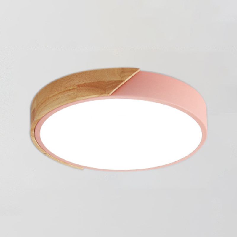 Modern Style Circle Shape Ceiling Light Metal 1 Light Ceiling Lighting for Dining Room