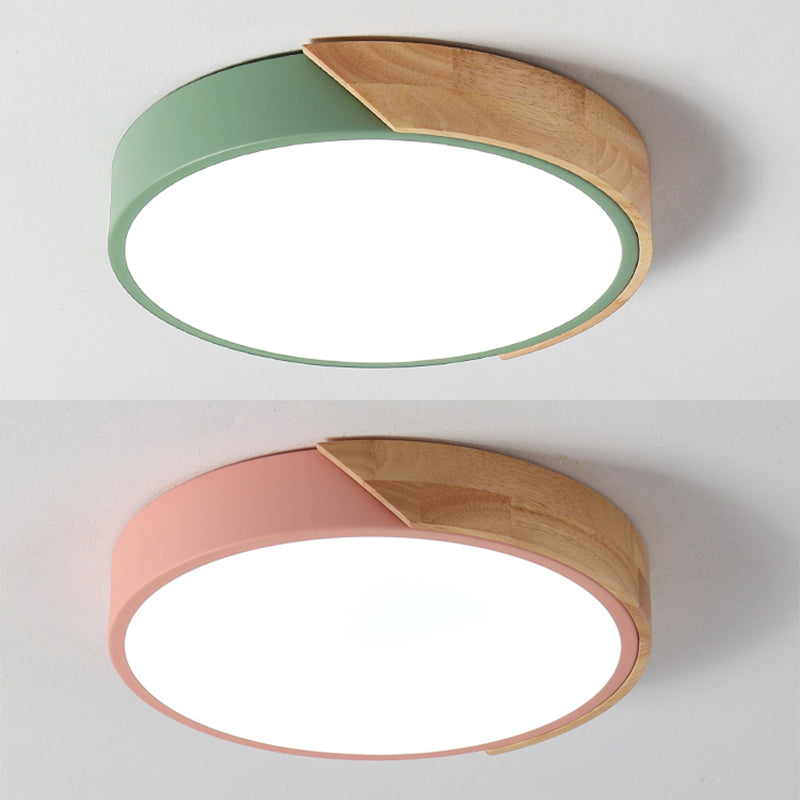 Modern Style Circle Shape Ceiling Light Metal 1 Light Ceiling Lighting for Dining Room