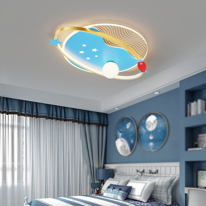 Geometry Shape Ceiling Light Fixtures Modern Style Metal 3 Light Ceiling Mounted Lights