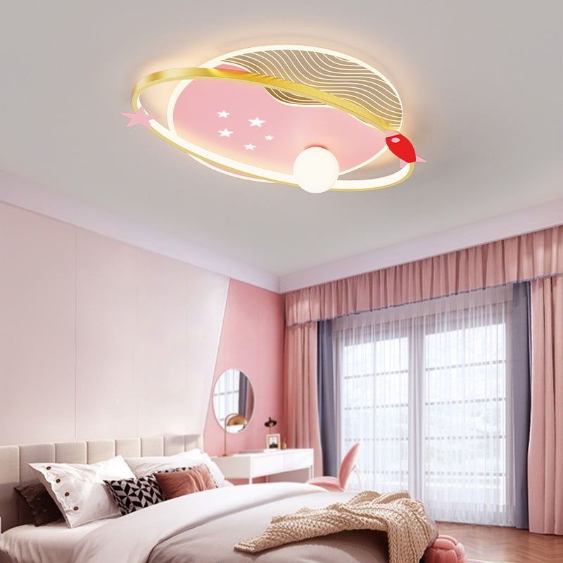 Geometry Shape Ceiling Light Fixtures Modern Style Metal 3 Light Ceiling Mounted Lights