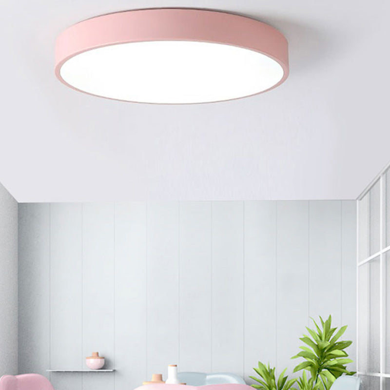 Colorful Flush Mount Ceiling Lamp Nordic Style LED Flush Mount Lighting for Bedroom