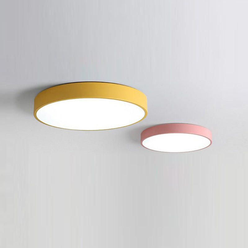 Colorful Flush Mount Ceiling Lamp Nordic Style LED Flush Mount Lighting for Bedroom