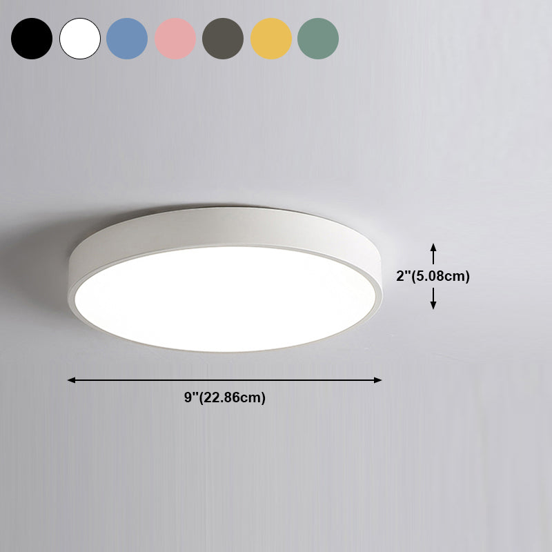 Colorful Flush Mount Ceiling Lamp Nordic Style LED Flush Mount Lighting for Bedroom