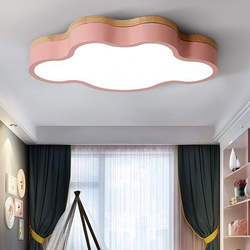 Cloud Flushmount Ceiling Lamp Nordic Style LED Flush Mount Lighting for Bedroom