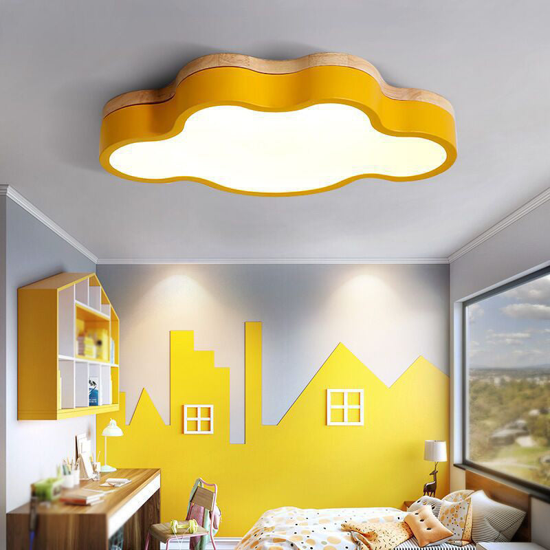 Cloud Flushmount Ceiling Lamp Nordic Style LED Flush Mount Lighting for Bedroom