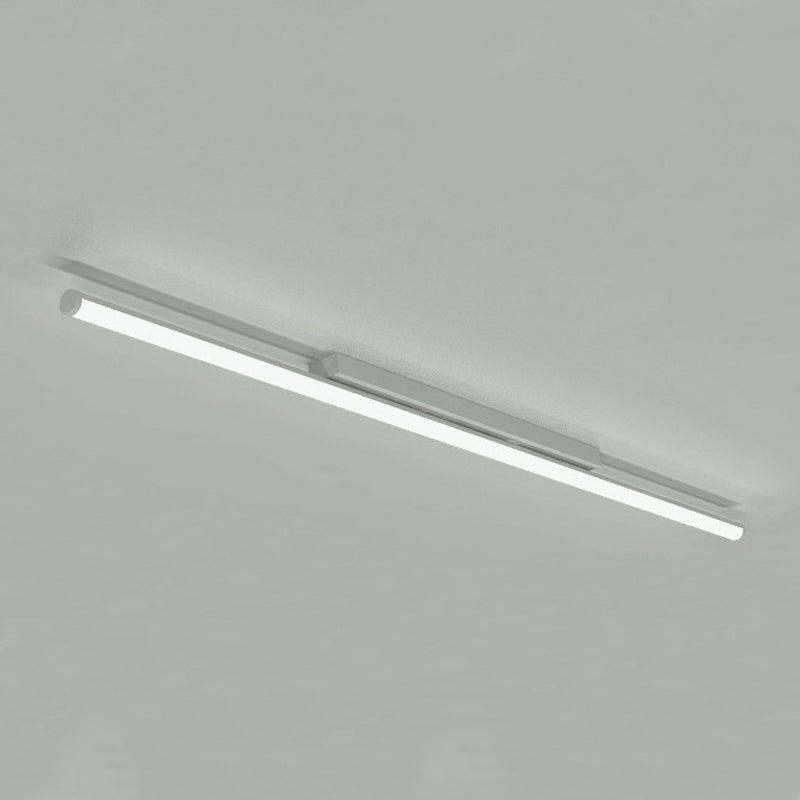 Linear Shape Metal Flush Ceiling Light Modern Style 1 Light Flush Ceiling Light Fixtures