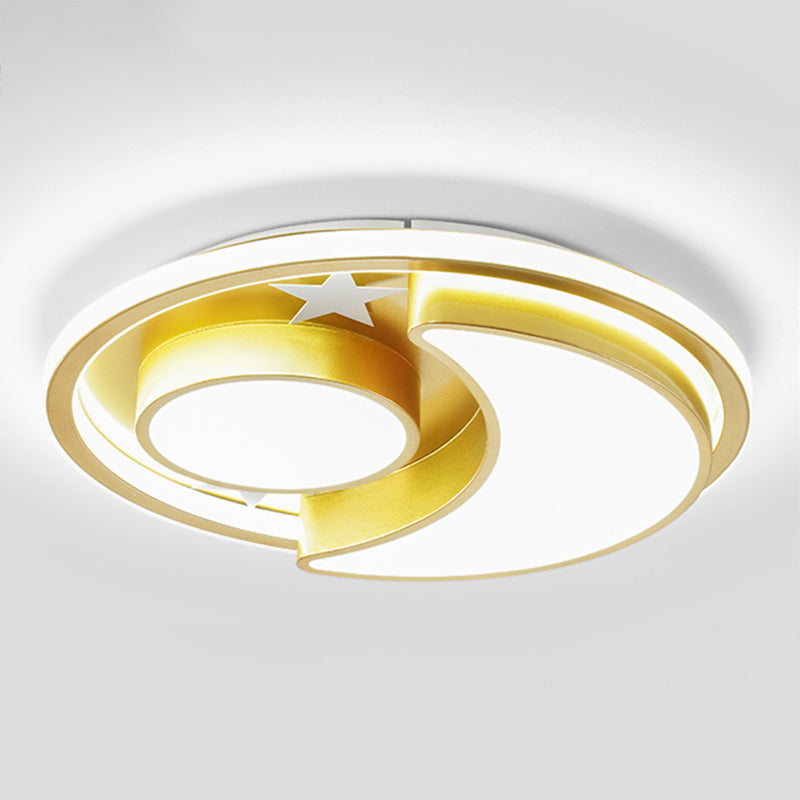 Modern Style Geometry Shade Ceiling Light Fixtures Metal 3 Light Ceiling Fixtures