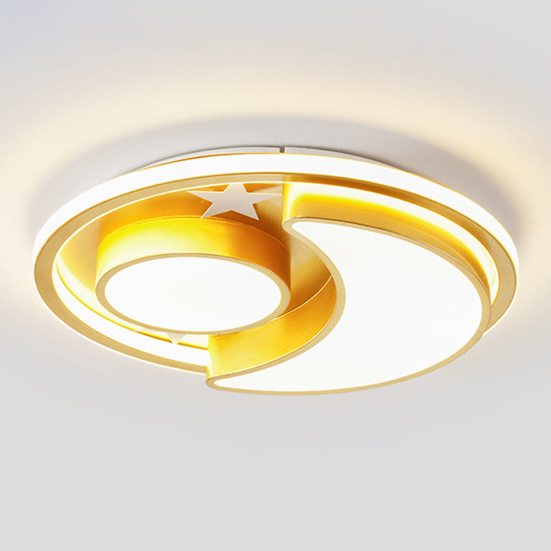 Modern Style Geometry Shade Ceiling Light Fixtures Metal 3 Light Ceiling Fixtures