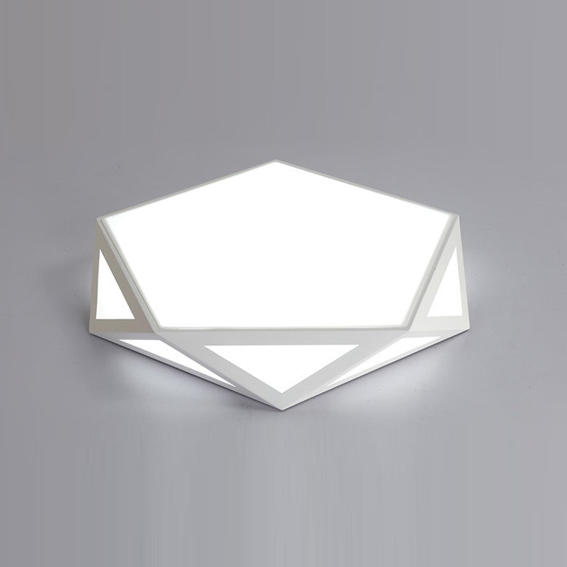 Metal Geometric Flushmount Ceiling Lamp Nordic Style LED Flush Mount Lighting for Bedroom