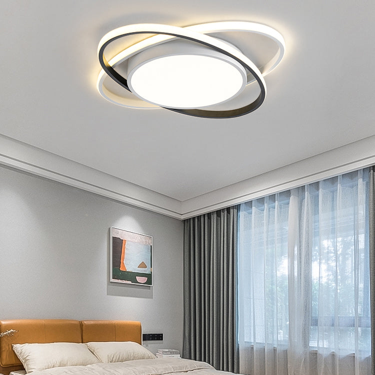 Modern Style Geometry Shade Ceiling Fixtures Metal 3 Light Ceiling Mounted Lights