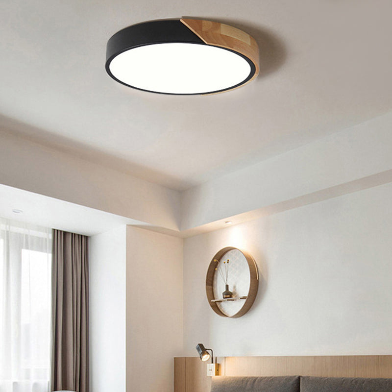 Circular Flush Mount Ceiling Lamp Nordic Style LED Flush Mount Lighting for Bedroom