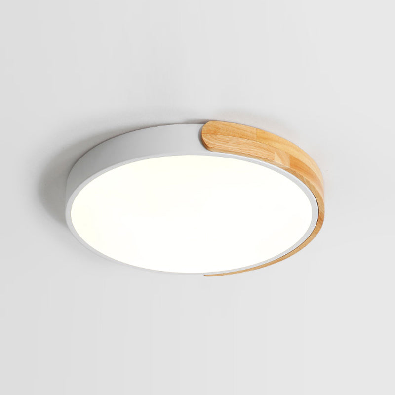 Circular Flush Mount Ceiling Lamp Nordic Style LED Flush Mount Lighting for Bedroom