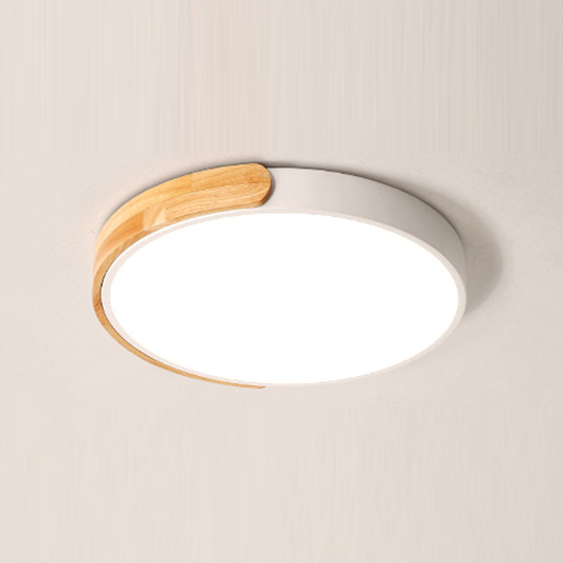 Circular Flush Mount Ceiling Lamp Nordic Style LED Flush Mount Lighting for Bedroom