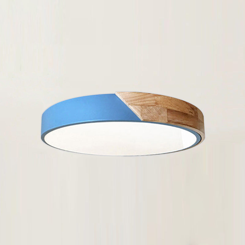 Circular Flush Mount Ceiling Lamp Nordic Style LED Flush Mount Lighting for Bedroom