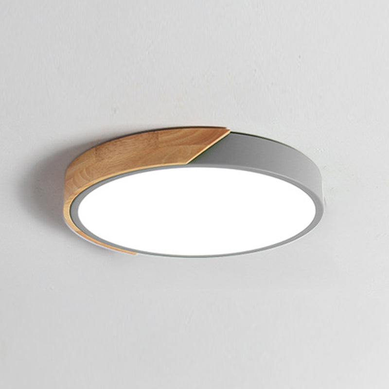 Circular Flush Mount Ceiling Lamp Nordic Style LED Flush Mount Lighting for Bedroom