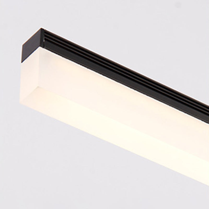 Modern Simple Metal Vanity Light Rectangle Shape Scalable LED Vanity Lamp for Shower Room