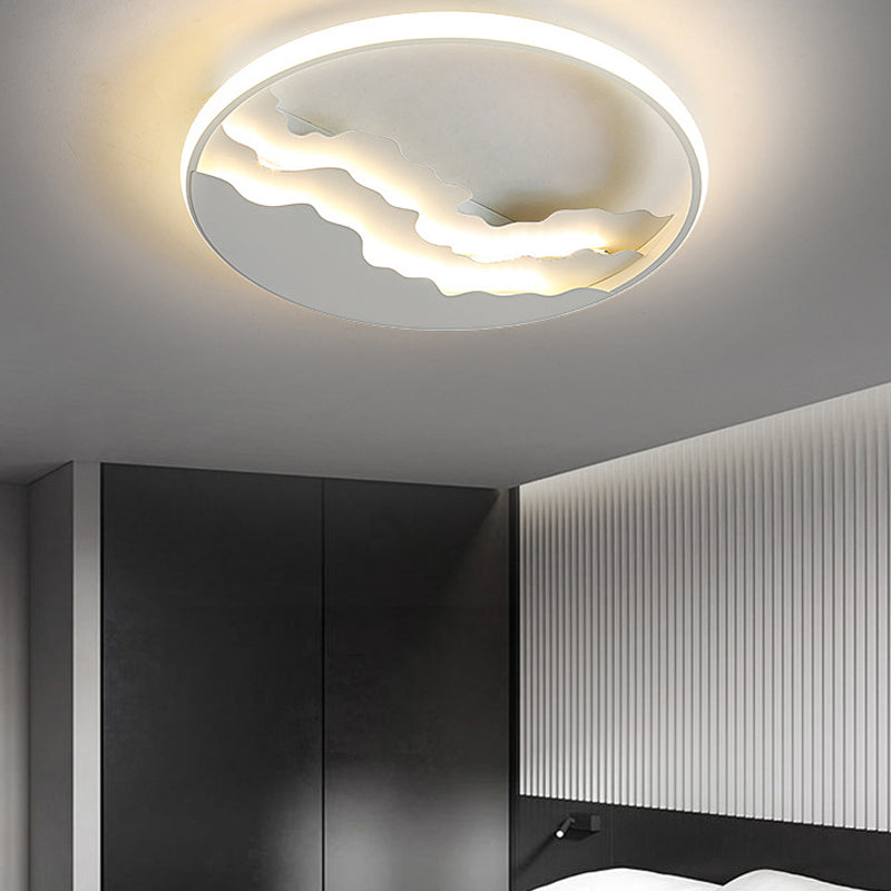 Simplicity Flushmount Ceiling Lamp Nordic Style LED Flush Mount Lighting for Bedroom