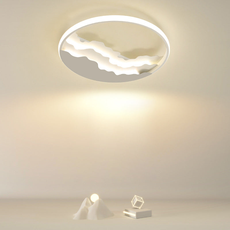 Simplicity Flushmount Ceiling Lamp Nordic Style LED Flush Mount Lighting for Bedroom