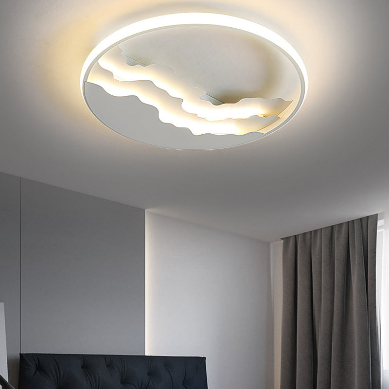 Simplicity Flushmount Ceiling Lamp Nordic Style LED Flush Mount Lighting for Bedroom