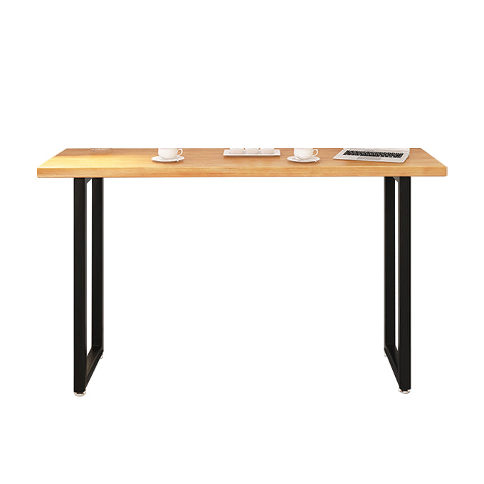 Pine Wood Bar Dining Table Modern Rectangle Bar Table with Sled for Dining Room