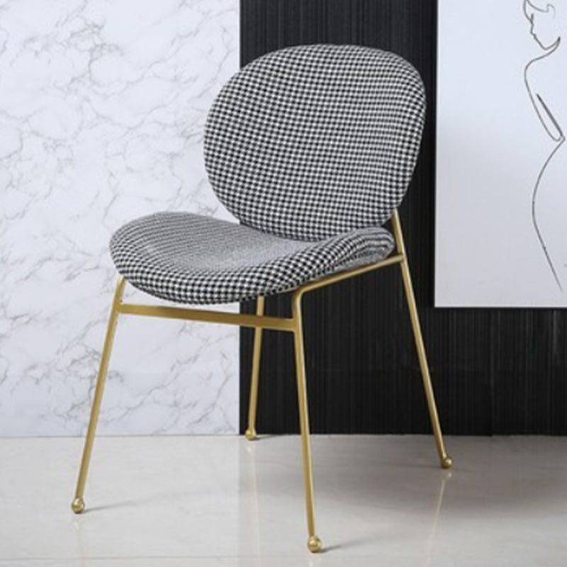 Upholstered Dining Chair Glam Style Side Chair for Dining Room