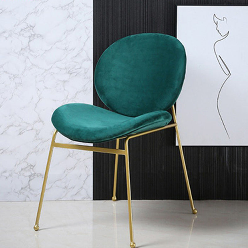 Upholstered Dining Chair Glam Style Side Chair for Dining Room