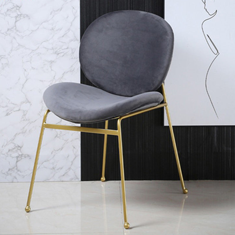 Upholstered Dining Chair Glam Style Side Chair for Dining Room