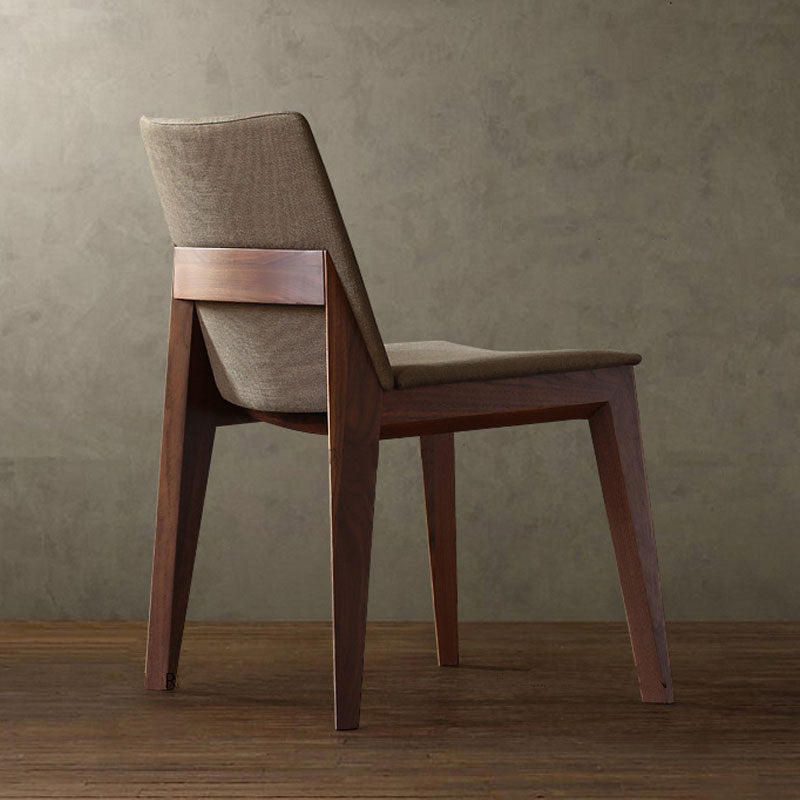 Modern Dining Room Armless Chairs Oak Wood Dining Chairs for Kitchen