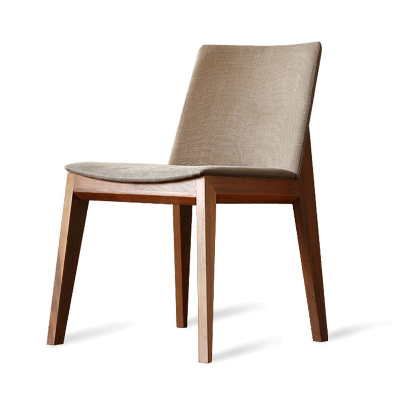 Modern Dining Room Armless Chairs Oak Wood Dining Chairs for Kitchen