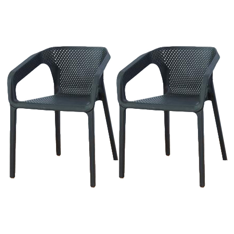 Plastic Contemporary Arm Chair Kitchen Dining Room Crossback Chair