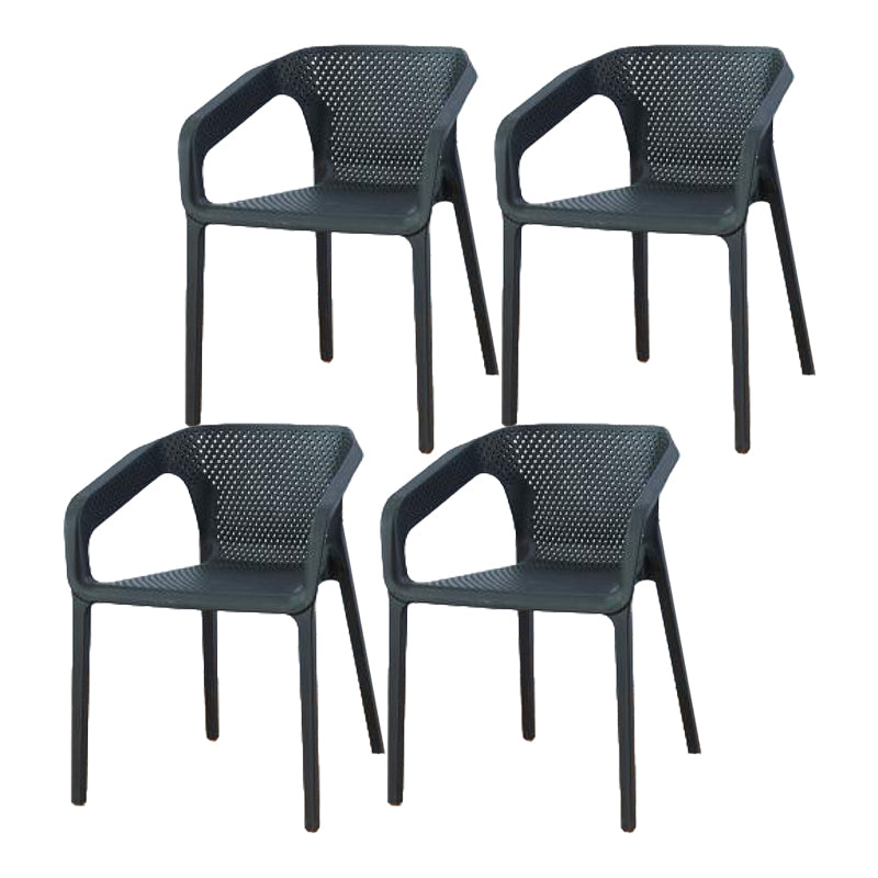 Plastic Contemporary Arm Chair Kitchen Dining Room Crossback Chair