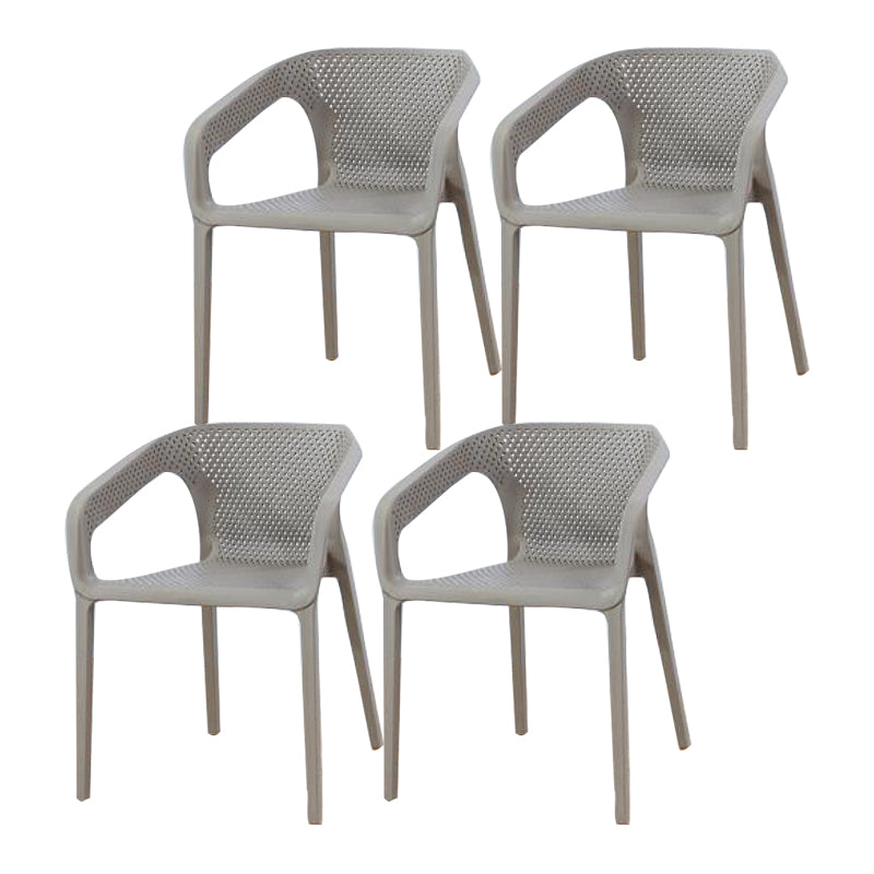 Plastic Contemporary Arm Chair Kitchen Dining Room Crossback Chair