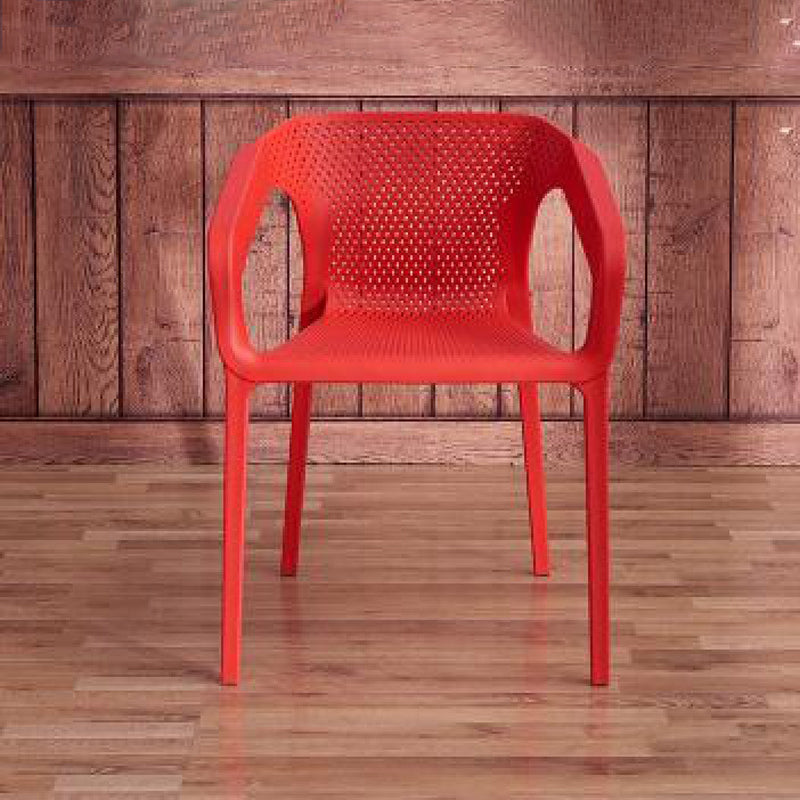 Plastic Contemporary Arm Chair Kitchen Dining Room Crossback Chair