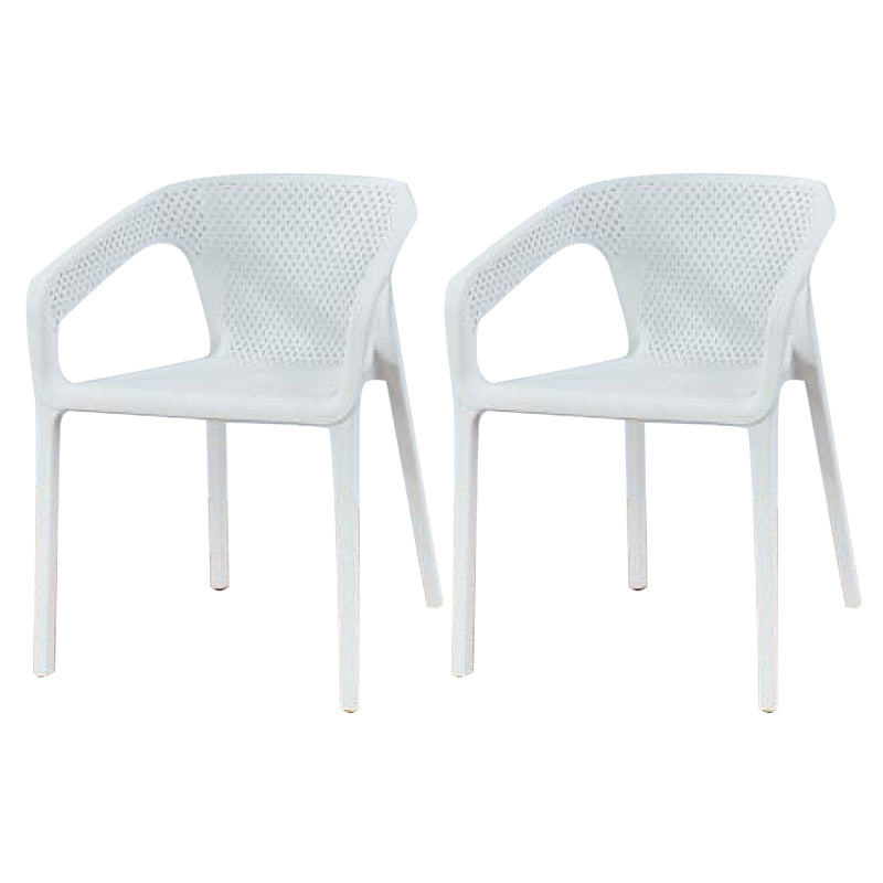 Plastic Contemporary Arm Chair Kitchen Dining Room Crossback Chair