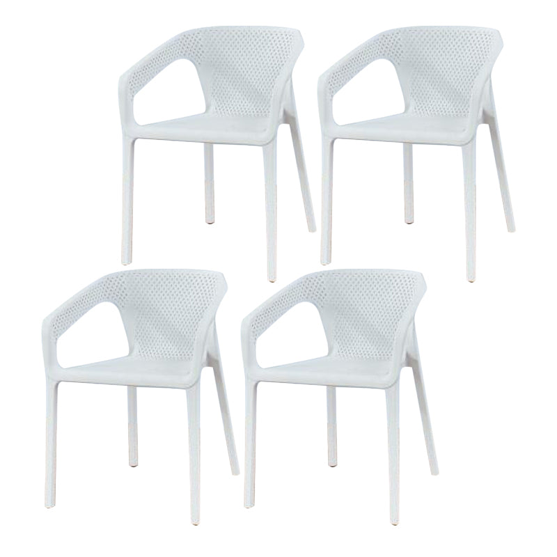 Plastic Contemporary Arm Chair Kitchen Dining Room Crossback Chair