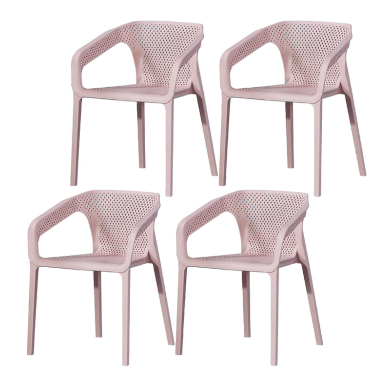 Plastic Contemporary Arm Chair Kitchen Dining Room Crossback Chair